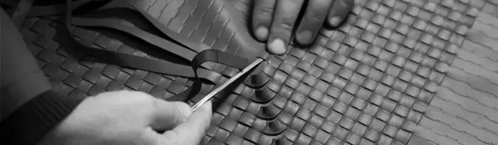 皮革針梭織法