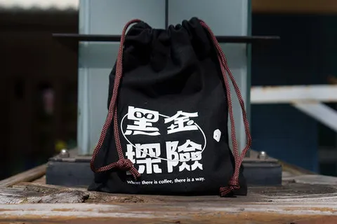 イベントのオーダー — ブラックキャンバス巾着・白印刷
