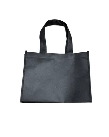 Sewn tote — Stitched with bound edges and a flat, rectangular shape; lower minimums, good for one color or full color.