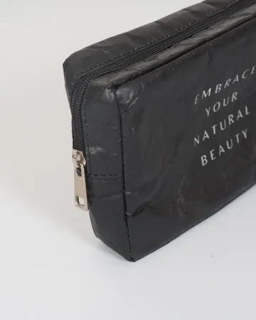 Cosmetic Pouch — Tyvek, white print