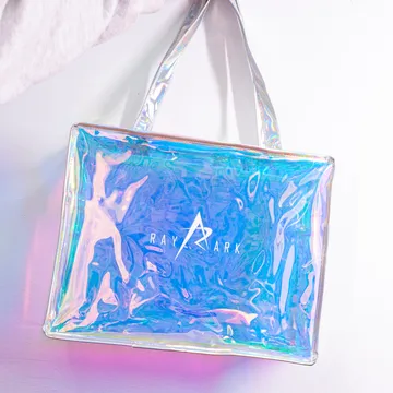 炫彩 PVC 提袋，單色 Logo 印刷
