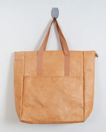 Tyvek Bag — Kraft tone, outer pocket