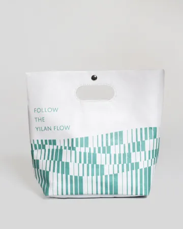 Tyvek Bag — White, die-cut handles