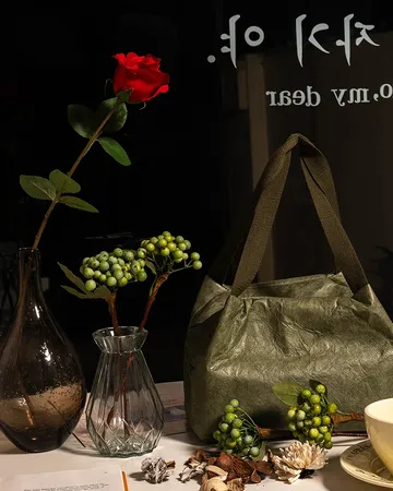Tyvek Bag — Green Tyvek